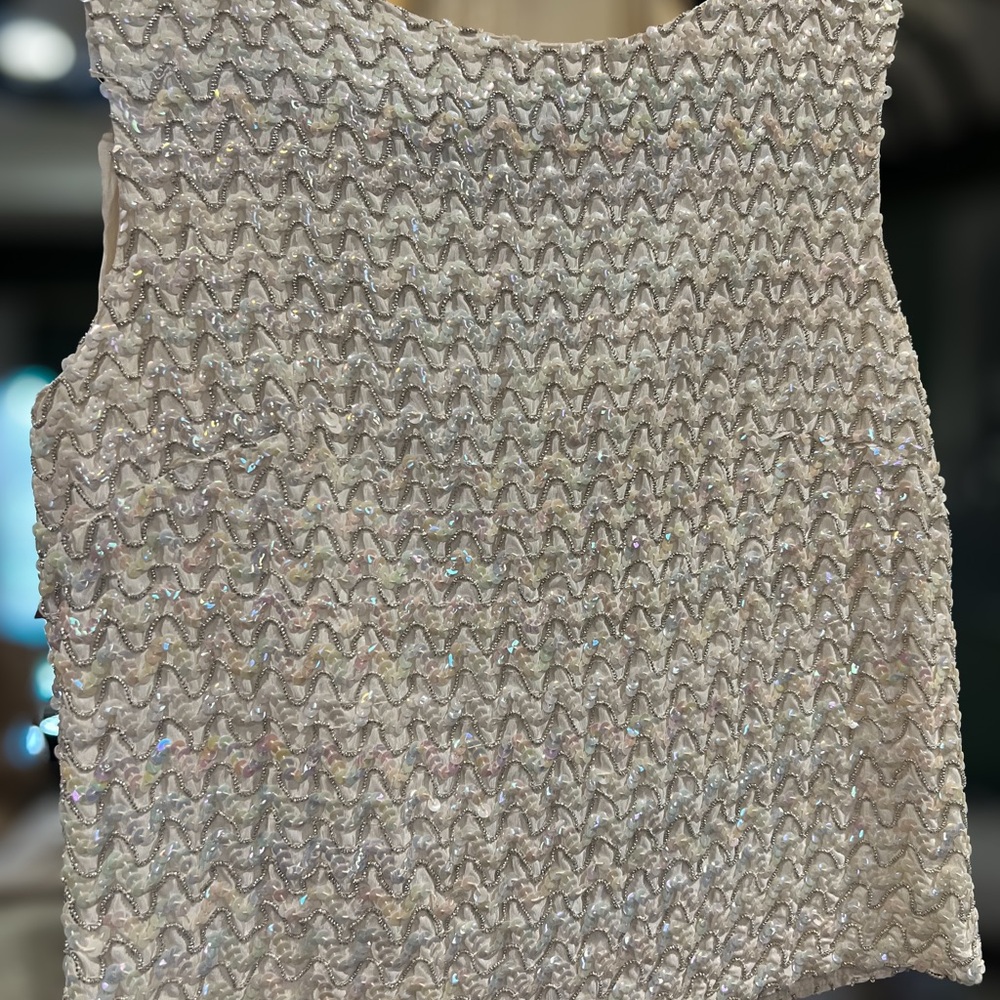 Vintage Sequin Embellished Top